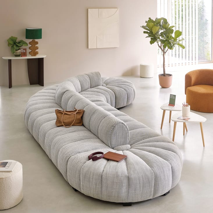 Maisons Du Monde Blackhill Business - Puf Profesional En Color Blanco