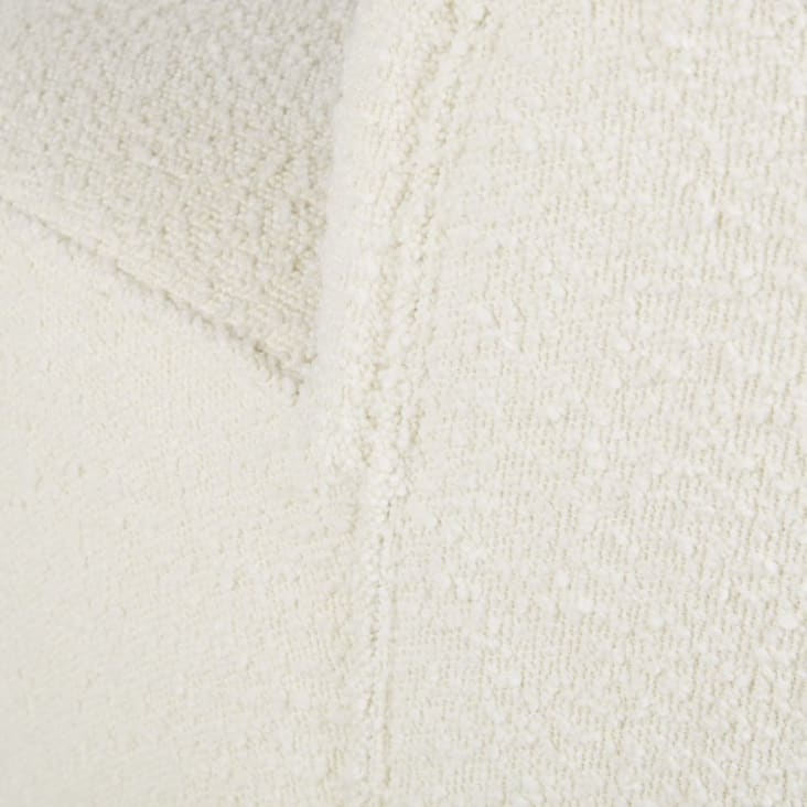 Maisons Du Monde Blackhill Business - Sillón Profesional De Tejido Reciclado De Rizo Blanco Roto