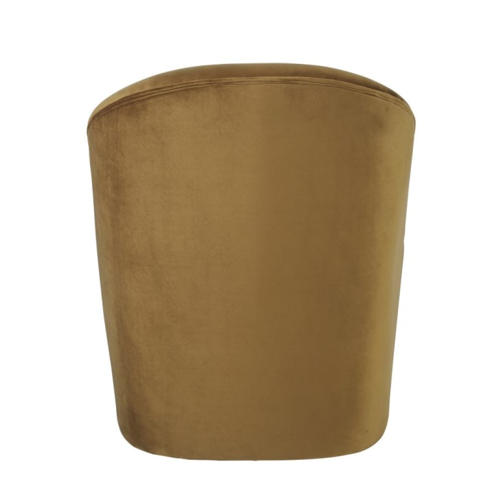 Maisons Du Monde Blackhill Business - Sillón Profesional De Terciopelo Reciclado Ocre