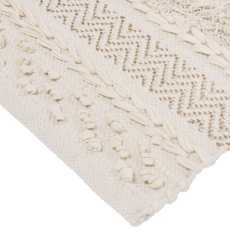 Maisons Du Monde BLIDA - Alfombra Bereber De Algodón Color Crudo 60x90