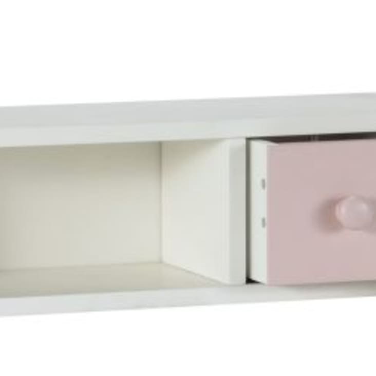 Maisons Du Monde Blush - Módulo De Almacenaje Para Escritorio Con 2 Cajones Rosa Y Gris