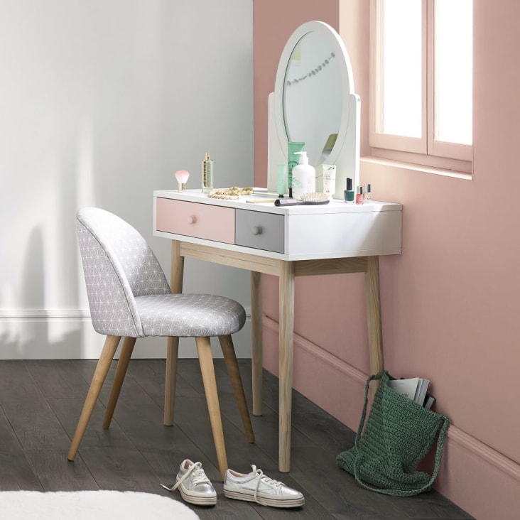 Maisons Du Monde Blush - Tocador Vintage Blanco Y Rosa