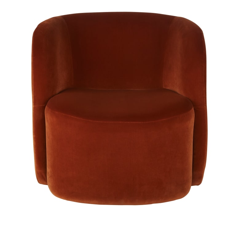 Maisons Du Monde Bobun - Sillón De Terciopelo Color Avellana