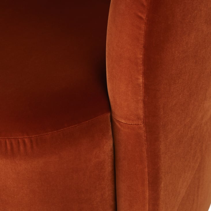 Maisons Du Monde Bobun - Sillón De Terciopelo Color Avellana