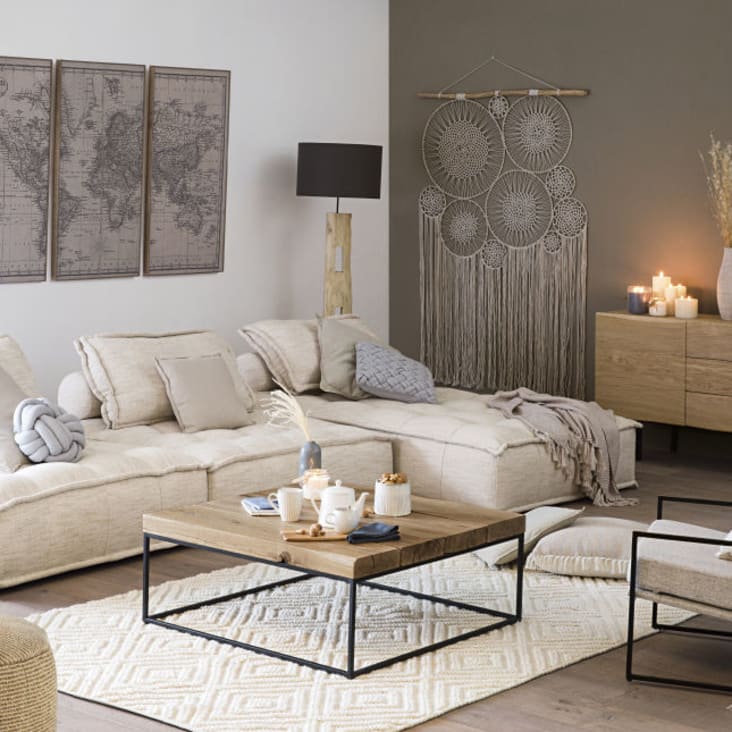 Maisons Du Monde Boheme - 10 Atrapasueños Para Colgar De Algodón Blanco 120x217