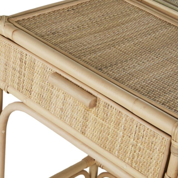 Maisons Du Monde Bornéo - Tocador Con 2 Cajones De Rejilla De Ratán