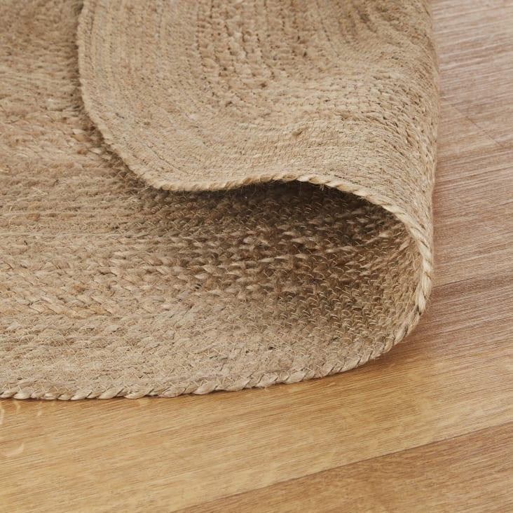 Maisons Du Monde BRAGA - Alfombra Redonda De Yute Tejido Marrón D. 120