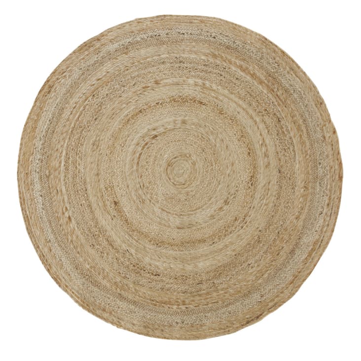 Maisons du Monde BRAGA - Alfombra redonda de yute trenzada beige D. 150