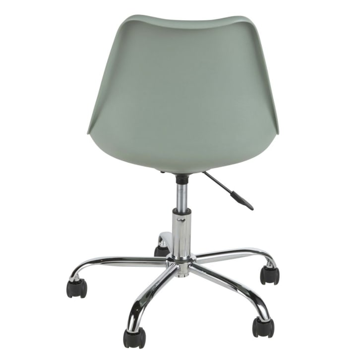 Maisons Du Monde Bristol - Silla De Escritorio Infantil Regulable Con Ruedas En Verde Claro