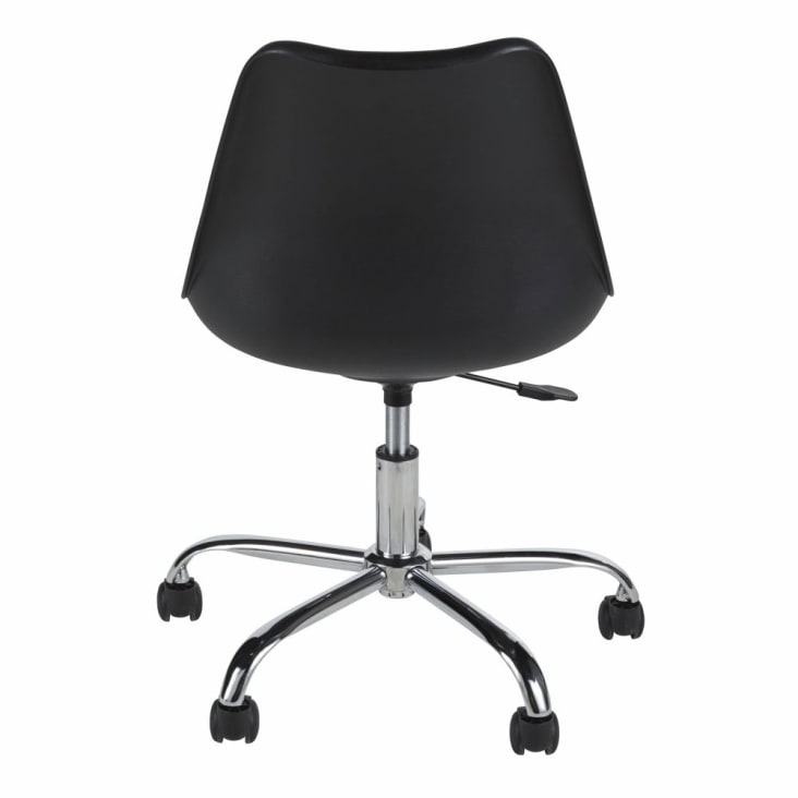 Maisons Du Monde Bristol - Silla De Escritorio Infantil Regulable Con Ruedas En Negro