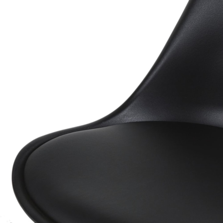 Maisons Du Monde Bristol - Silla De Escritorio Infantil Regulable Con Ruedas En Negro