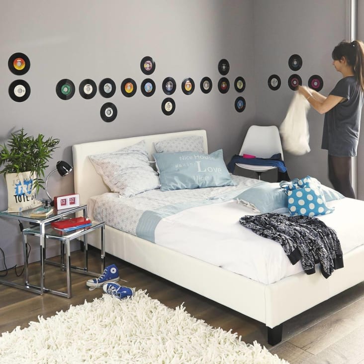 Maisons Du Monde Bristol - Silla De Oficina Con Ruedas Blanca