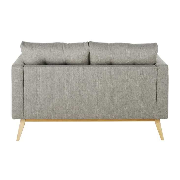 Maisons Du Monde Brooke - Sofá De Estilo Escandinavo De 2 Plazas Gris Claro Moteado