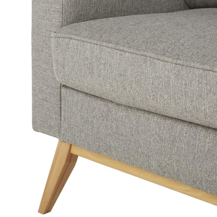 Maisons Du Monde Brooke - Sofá De Estilo Escandinavo De 2 Plazas Gris Claro Moteado