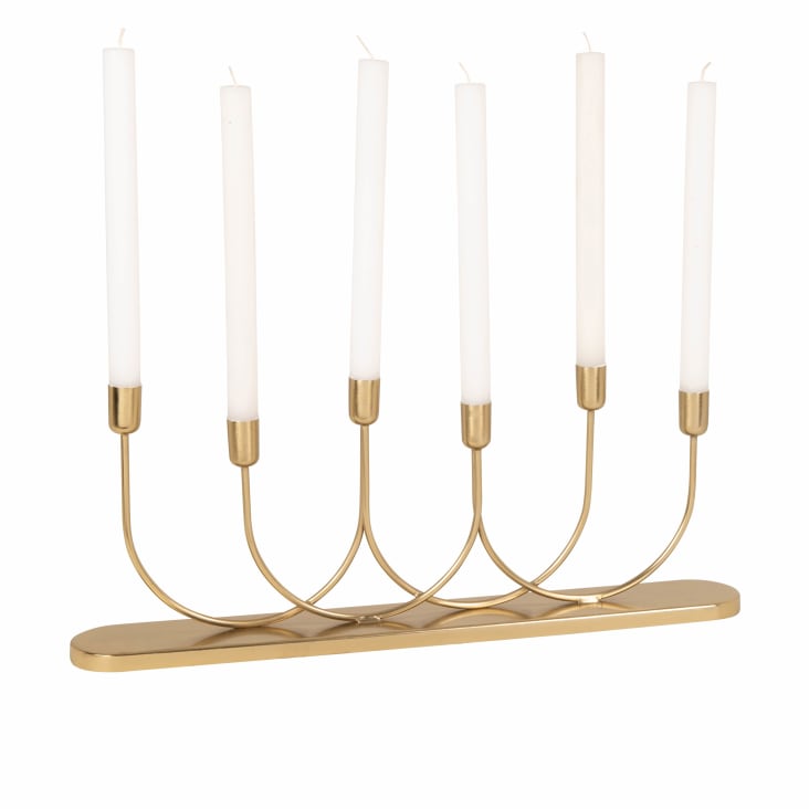 Maisons Du Monde Brooklyn - Candelabro De 6 Brazos De Hierro Dorado