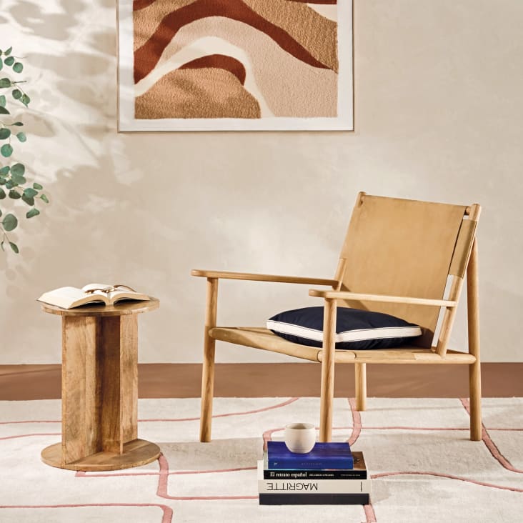 Maisons Du Monde BRUNO - Mesa Auxiliar De Madera De Mango