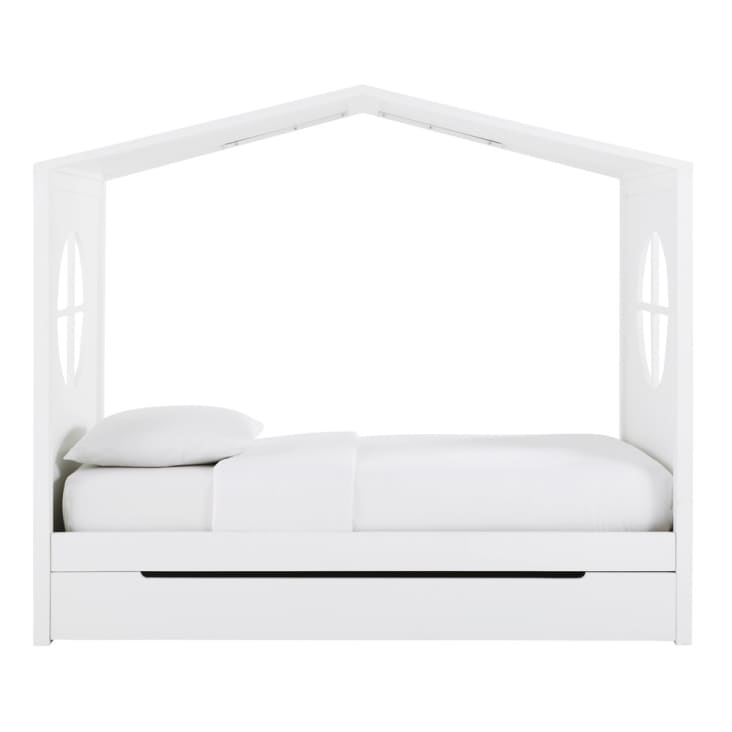 Maisons du Monde Bucolique - Cama cabaña infantil 90x190 blanca