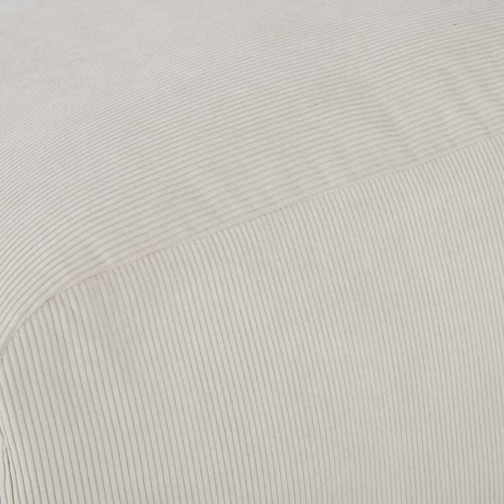 Maisons Du Monde Buddy - Reposabrazos Derecho Para Sofá Modulable De Terciopelo Acanalado Beige