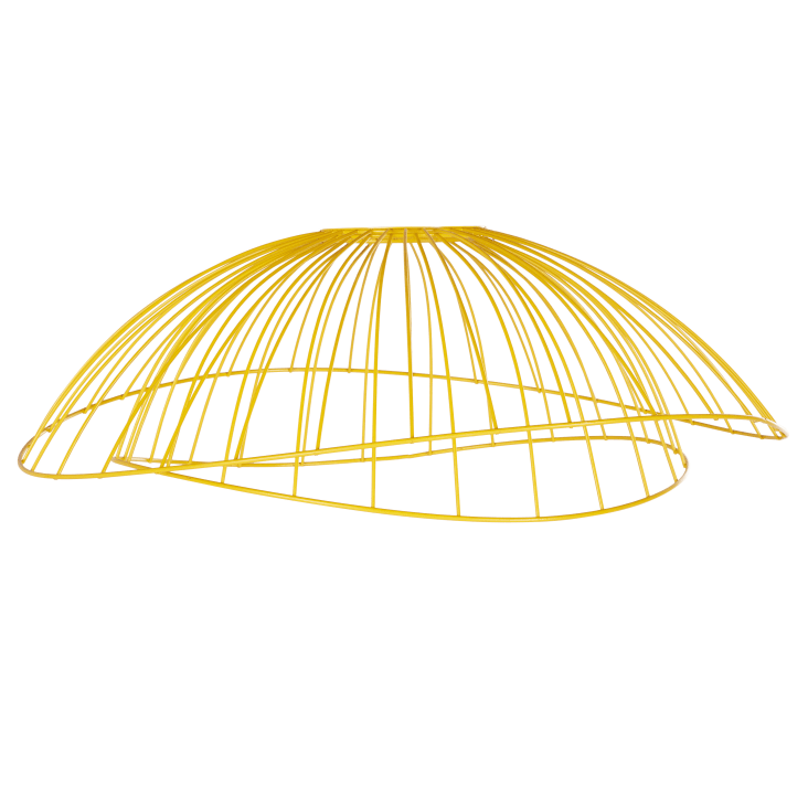 Maisons du Monde Buenos Aires - Pantalla para lámpara de techo de metal amarillo