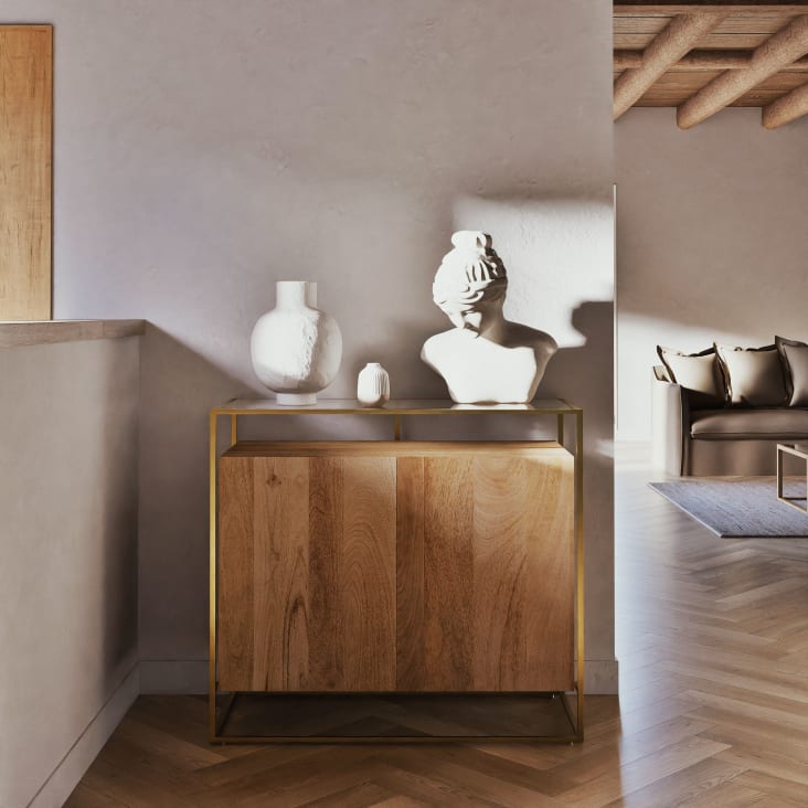 Maisons Du Monde Busto De Mujer En Beige Con Efecto Envejecido Alt. 50