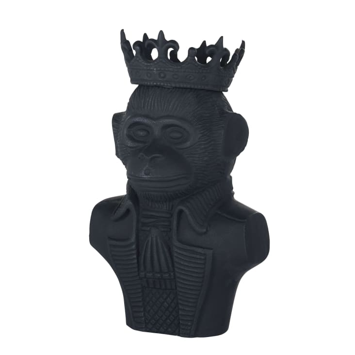 Maisons du Monde Busto negro de mono con corona Alt.37