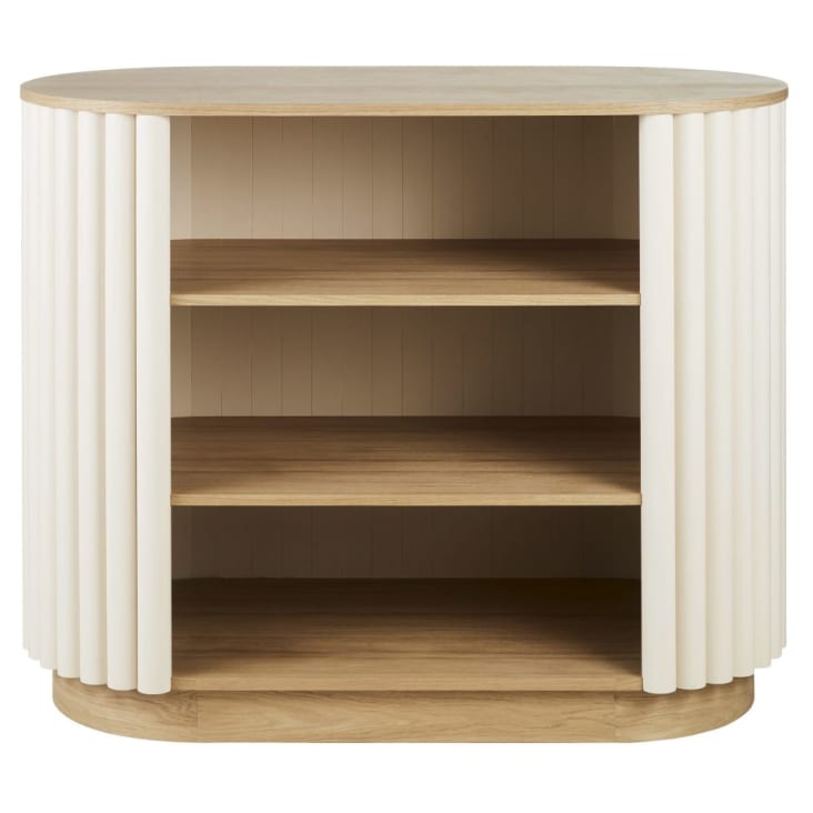 Maisons Du Monde Caldera - Mueble Bar Bicolor Con Troncos Blanco