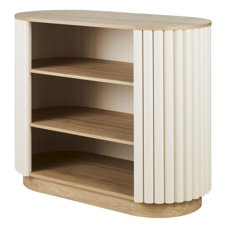 Maisons Du Monde Caldera - Mueble Bar Bicolor Con Troncos Blanco