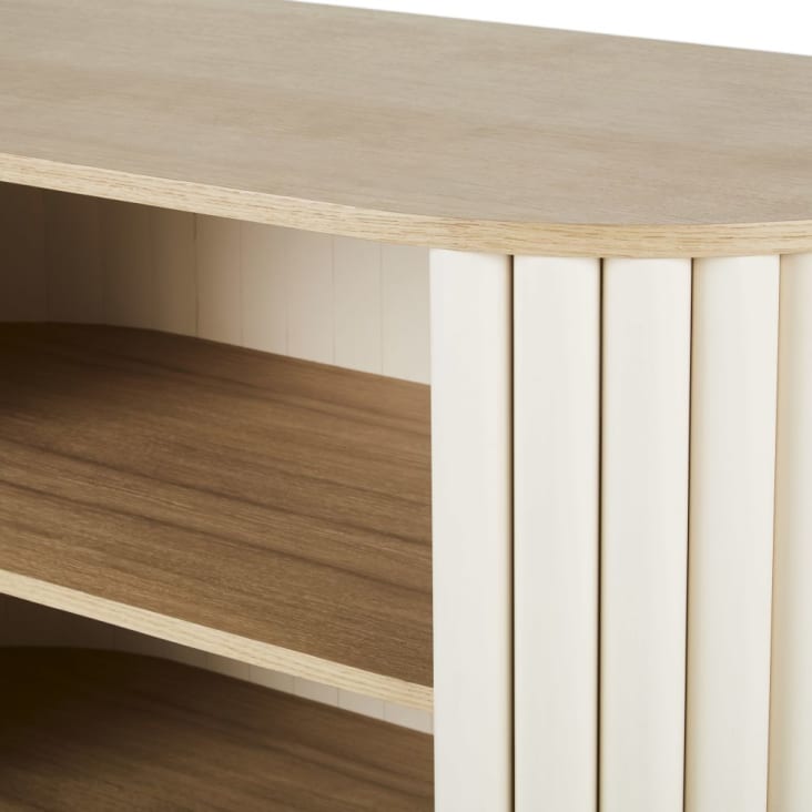 Maisons Du Monde Caldera - Mueble Bar Bicolor Con Troncos Blanco