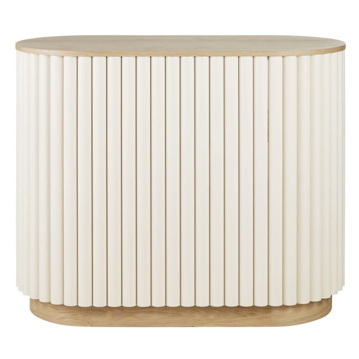 Maisons du Monde Caldera - Mueble bar bicolor con troncos blanco
