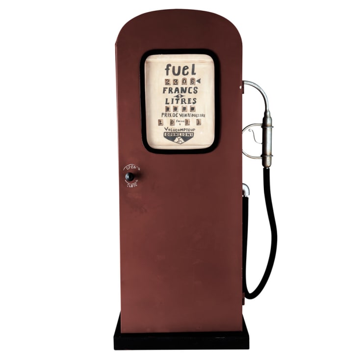 Maisons du Monde Californie - Bomba de combustible decorativa de metal rojo An. 51 cm CALIFORNIE