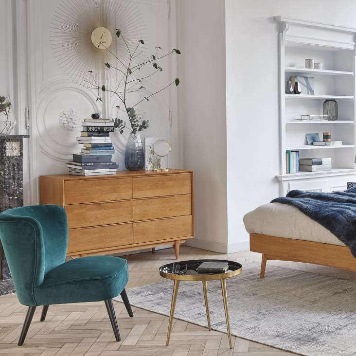 Maisons Du Monde Callista - Reloj De Metal Dorado D.95