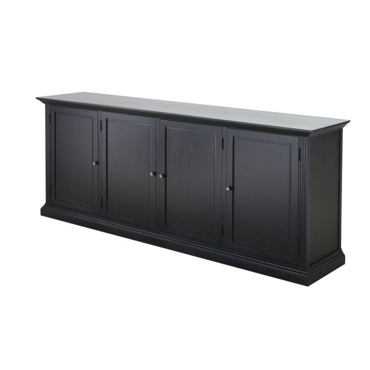 Maisons Du Monde Cambronne - Aparador Negro Con 4 Puertas
