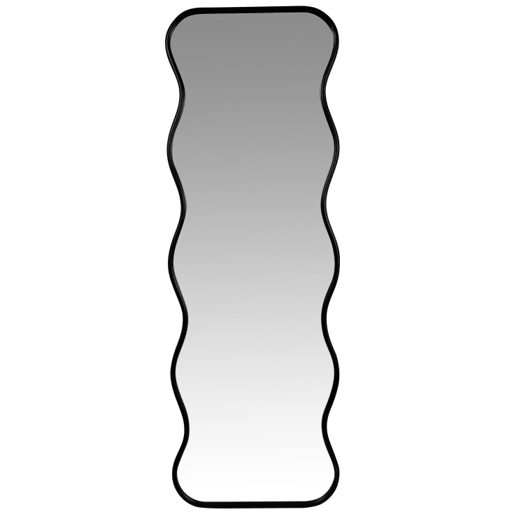 Maisons du Monde CAMIL - Espejo con ondas negro 51 x 150