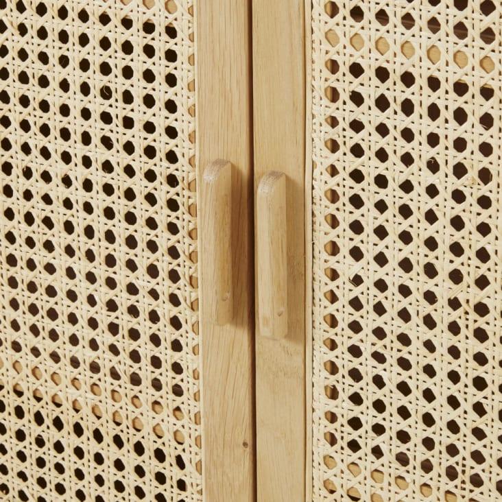Maisons Du Monde Canopy - Cajonera Con 2 Puertas De Rejilla De Mimbre