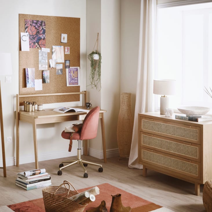 Maisons Du Monde Canopy - Cómoda De Rejilla De Ratán Con 3 Cajones