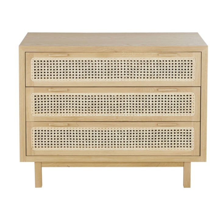 Maisons du Monde Canopy - Cómoda de rejilla de ratán con 3 cajones