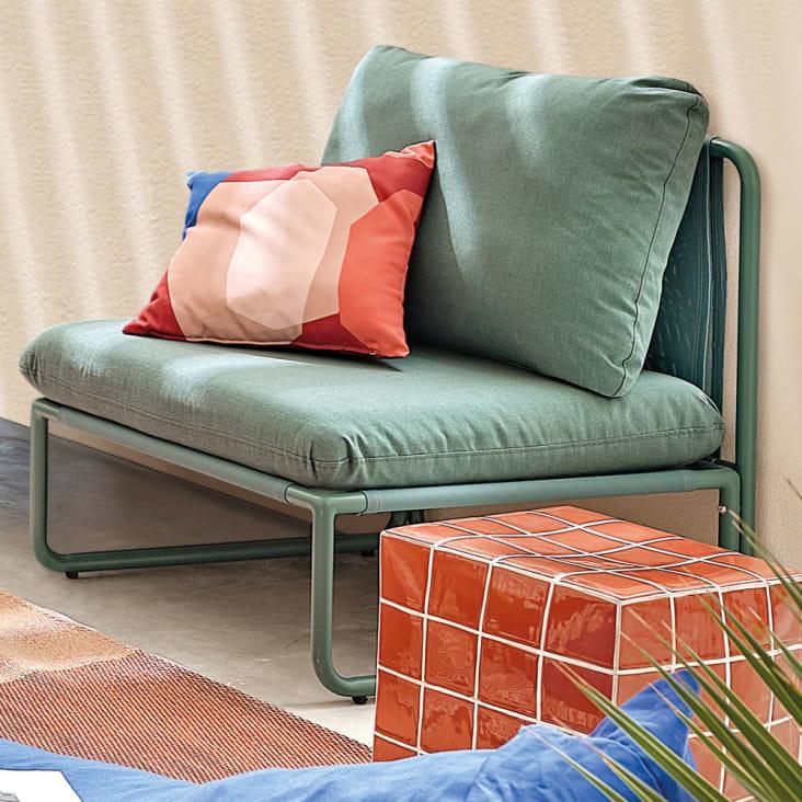 Maisons Du Monde Carilo - Módulo Para Sofá De Jardín Modulable En Verde Azulado