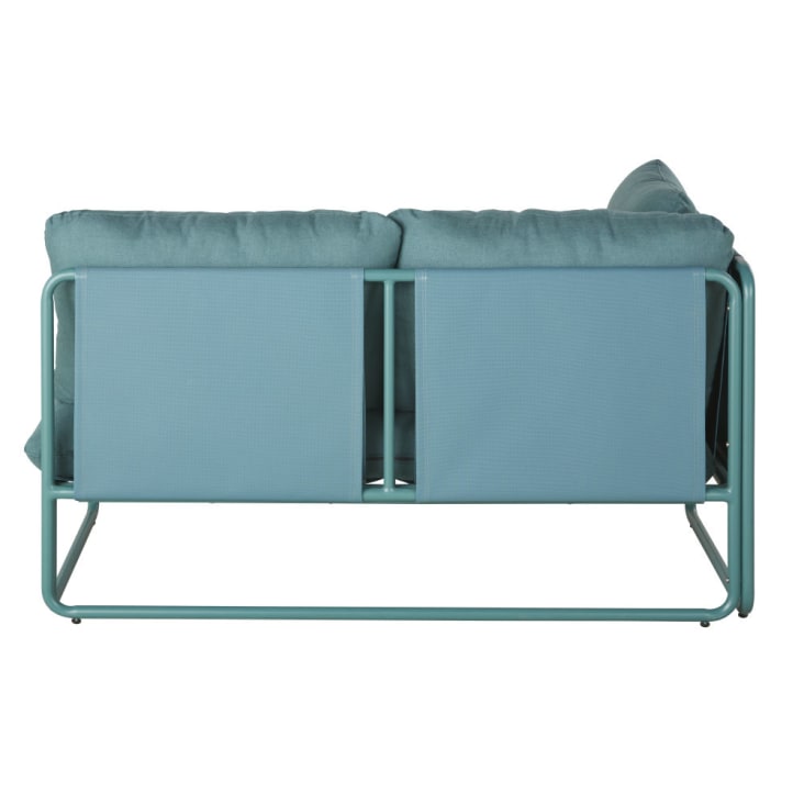 Maisons Du Monde Carilo - Sofá De Jardín De 2 Plazas En Verde Azulado