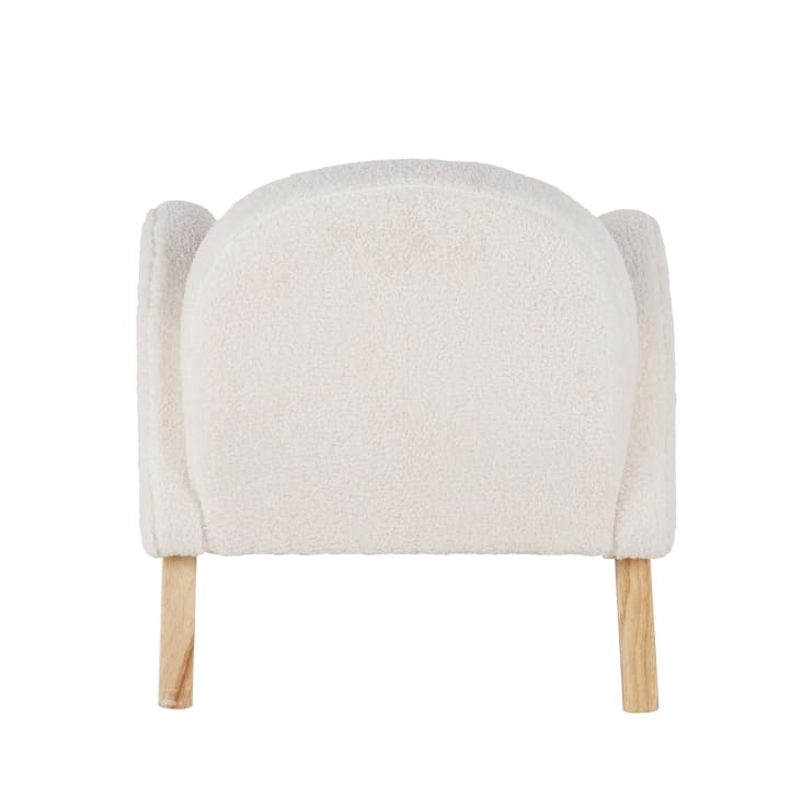Maisons Du Monde Carly - Sillón Infantil De Tela De Rizo Reciclada Color Crema
