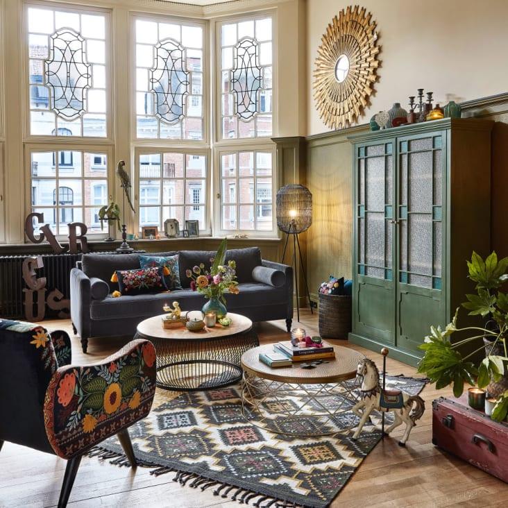 Maisons Du Monde CARROUSEL - Figura De Caballo Color Crudo Con Efecto Envejecido Alt.53