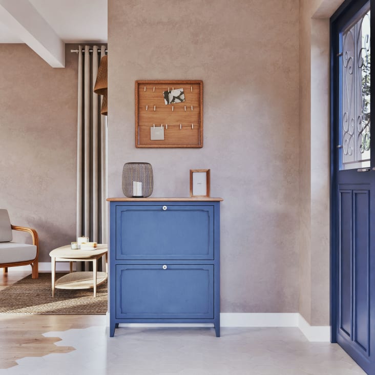 Maisons Du Monde CASTELLET - Panel Multifotos Cuadrado De Madera De Hevea