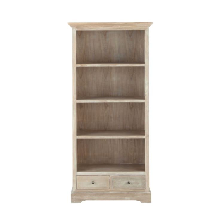 Maisons du Monde Cavaillon - Librería gris con 2 cajones