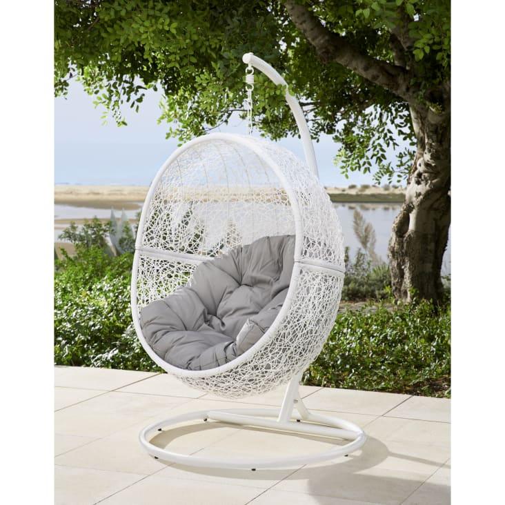 Maisons Du Monde Cebu - Pie Para Sillón Colgante De Metal Blanco