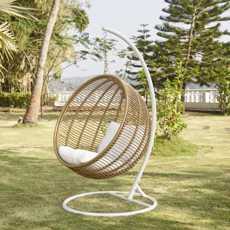 Maisons Du Monde Cebu - Pie Para Sillón Colgante De Metal Blanco