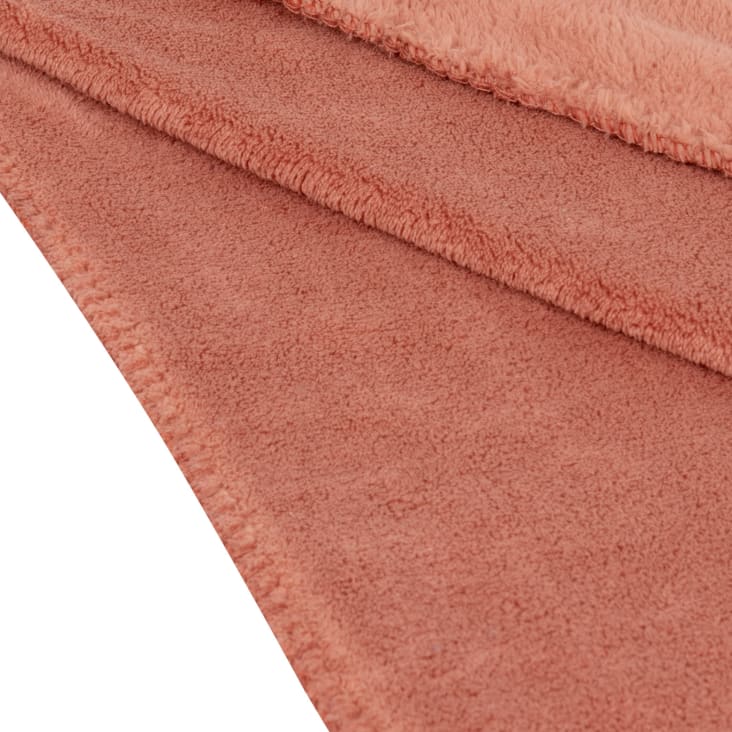 Maisons Du Monde Chaleur - Manta Polar De Poliéster Reciclado Rosa De 230x150 Cm