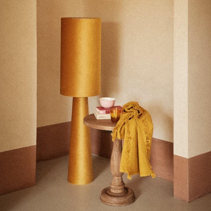 Maisons Du Monde CHANNA - Mesa Auxiliar De Mango Marrón Oscuro Alt. 62