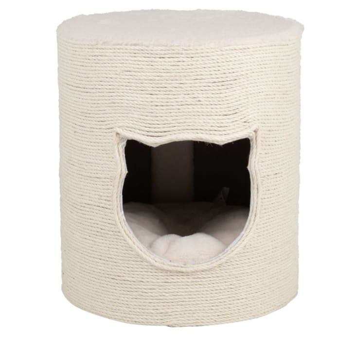 Maisons du Monde CHAT - Casita rascador para gatos de yute beige