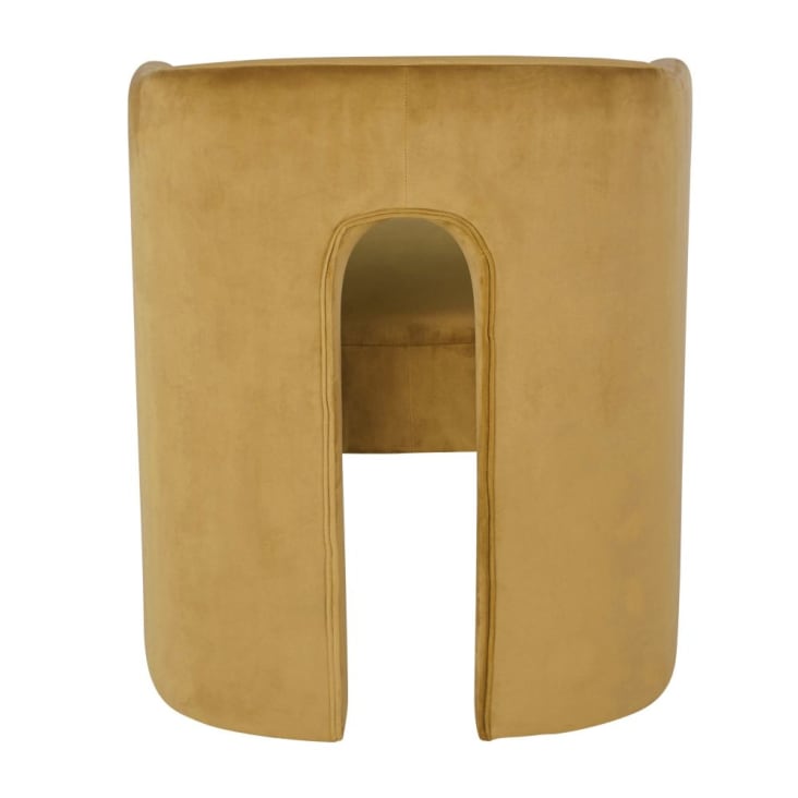 Maisons Du Monde Chess - Silla De Comedor De Terciopelo Ocre