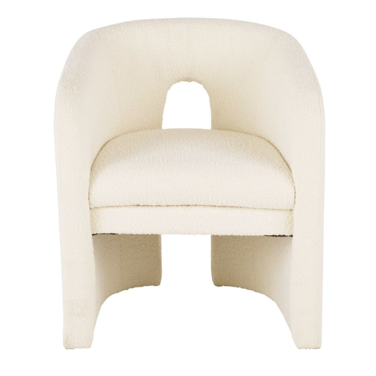 Maisons Du Monde Chess - Silla De Rizo Blanco Con Reposabrazos