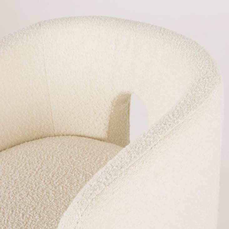 Maisons Du Monde Chess - Silla De Rizo Blanco Con Reposabrazos